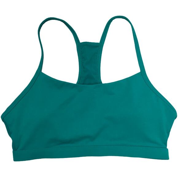 Fabletics‎ Sports Bra Portia Racerback Women's Medium Support Activewear Green - Picture 1 of 11
